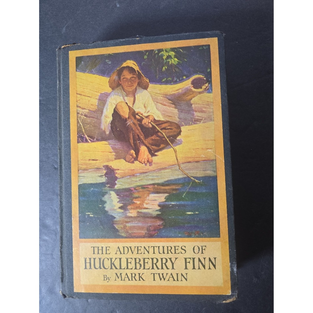 1938 Mark Twain Adventures of Huckleberry Finn Worth Brehm Harper Hardcover